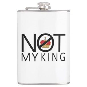 Niet mijn koning heupfles