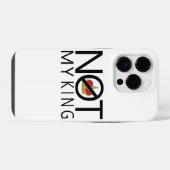 Niet mijn koning iPhone hoesje (Achterkant horizontaal)