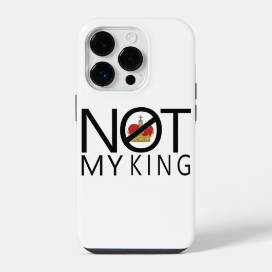 Niet mijn koning iPhone hoesje (Achterkant)