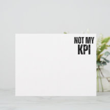 Niet Mijn KPI Minimalistisch Professioneel Briefho