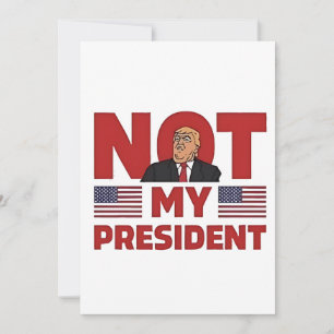 Niet mijn president Anti Trump inauguratie toespra Kaart