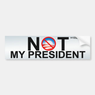 Niet mijn President Bumpersticker