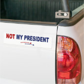 Niet mijn President Bumpersticker (Op Truck)
