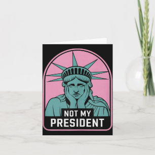 Niet mijn President impeach Trump Resist Anti Trum Kaart