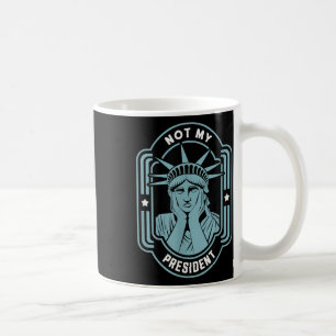 Niet mijn President impeach Trump Resist Anti Trum Koffiemok