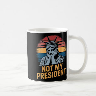 Niet mijn President impeach Trump Resist Anti Trum Koffiemok