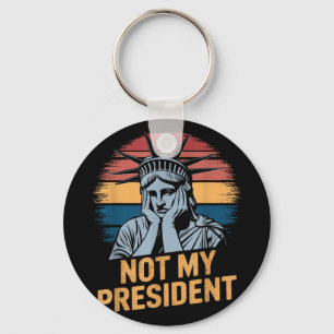 Niet mijn President impeach Trump Resist Anti Trum Sleutelhanger