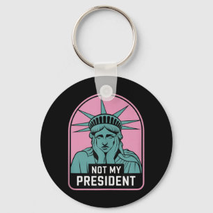 Niet mijn President impeach Trump Resist Anti Trum Sleutelhanger