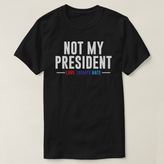Niet mijn President klassieke T-Shirt (Design voorkant)