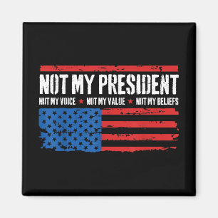 Niet mijn President, niet mijn stem, niet mijn ove Magneet