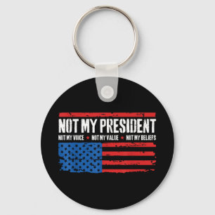 Niet mijn President, niet mijn stem, niet mijn ove Sleutelhanger
