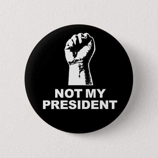 Niet mijn President Ronde Button 5,7 Cm (Voorkant)