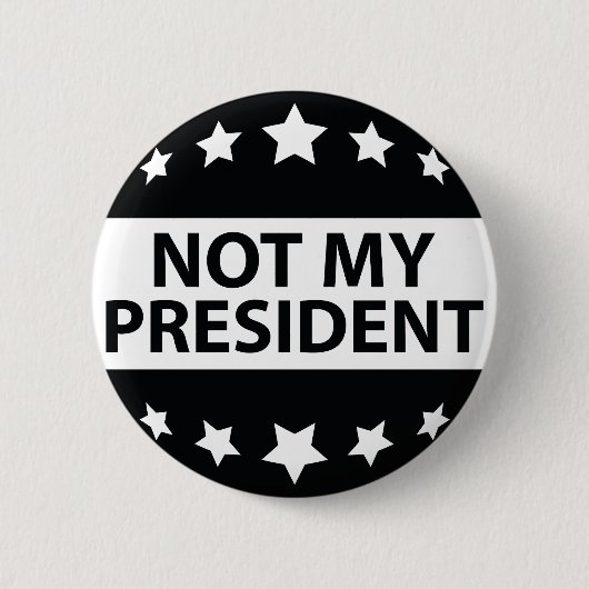 Niet mijn President Ronde Button 5,7 Cm (Voorkant)