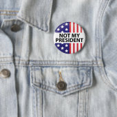 Niet mijn President Ronde Button 5,7 Cm (In situ)