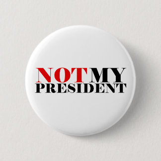 Niet mijn President standaard, 2¼-inch ronde Butto Button 5,7 Cm