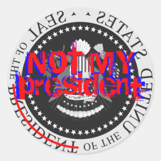 NIET MIJN PRESIDENT - STICKER