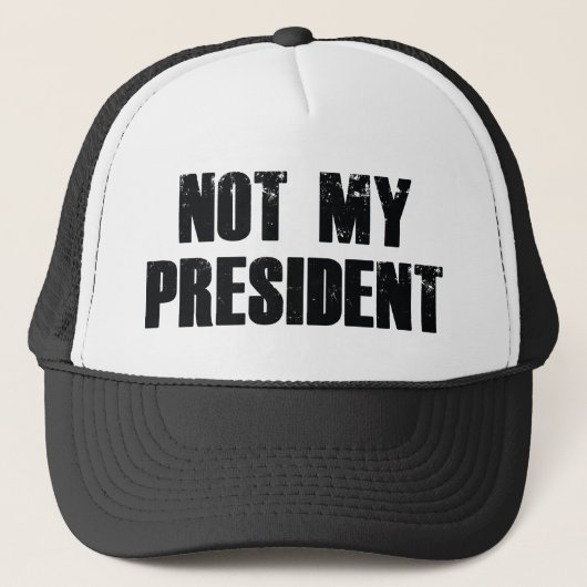 Niet mijn President Trucker Pet (Voorkant)