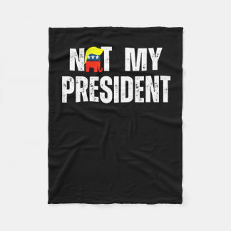 Niet mijn President Trump 2025 Fleece Deken