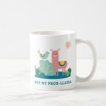Niet mijn Prob-llama Pun Mok