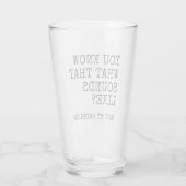 Niet mijn probleem glas (Achterkant)