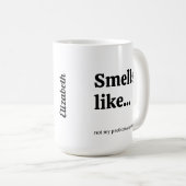 Niet mijn probleem grappig koffiemok (Voorkant rechts)