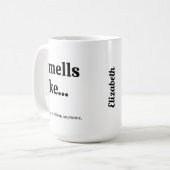 Niet mijn probleem grappig koffiemok (Voorkant links)