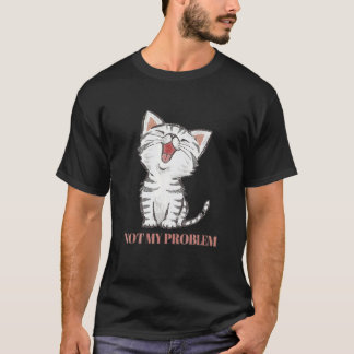 Niet Mijn Probleem Meme Retro Stijl Vintage Katten T-shirt