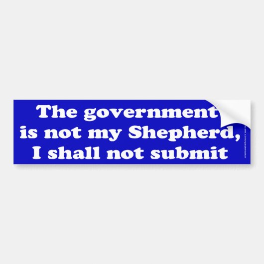 Niet mijn Shepherd Bumpersticker (Voorkant)