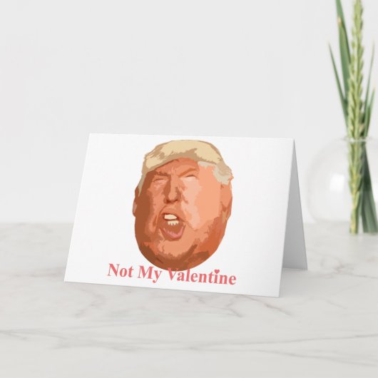 niet mijn valentijn feestdagen kaart (Voorkant)