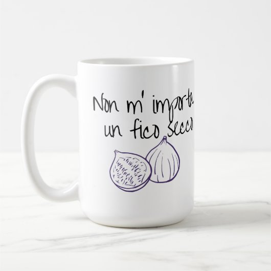 Niet m'importa un fico secco koffiemok (Links)