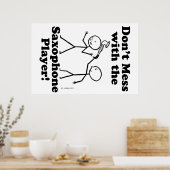 Niet minder met de saxofone-speler poster (Keuken)
