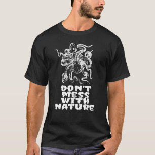 Niet minder met Natuur octopus T-shirt