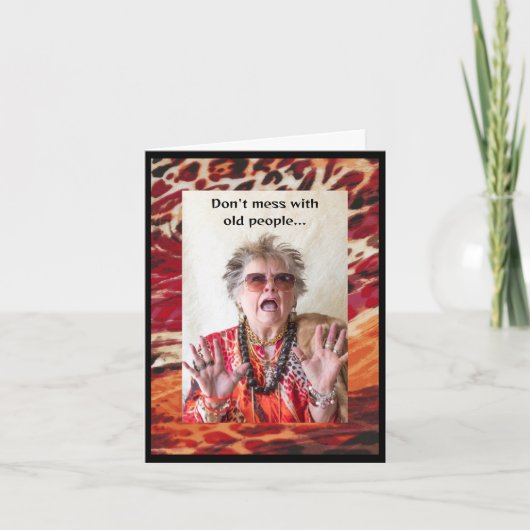 Niet minder met oude mensen kaart (Voorkant)