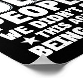 Niet minder met oude mensen... we kregen deze leef poster (Hoek)