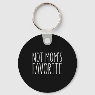 Niet Moeders Favoriete Shirt Grappige Zoon Dochter Sleutelhanger