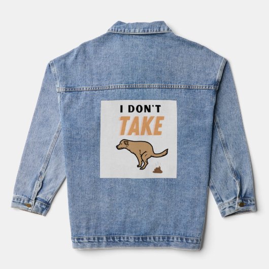Niet nemen denim jacket (Achterkant)