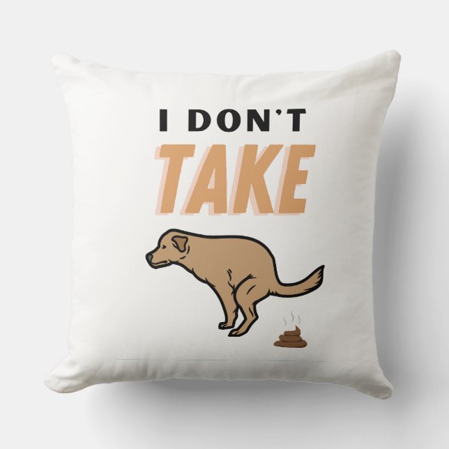 Niet nemen kussen (Voorkant)