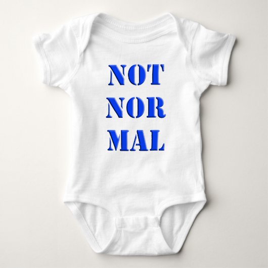 Niet normaal romper (Voorkant)
