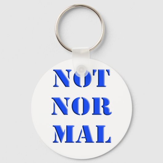 Niet normaal sleutelhanger (Voorkant)
