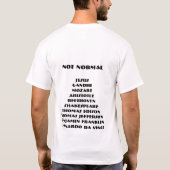 Niet normaal t-shirt (Achterkant)