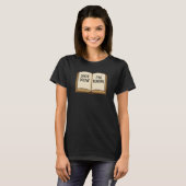 Niet nu, ik ben aan het lezen t-shirt (Voorkant volledig)