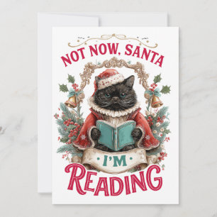 Niet Nu Kerstman, Ik Lees Feestdagenkaart