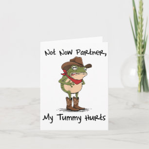 Niet nu partner Mijn buik doet Cowboy Frog Ibs Sto Kaart