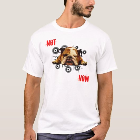 Niet nu t-shirt (Voorkant)