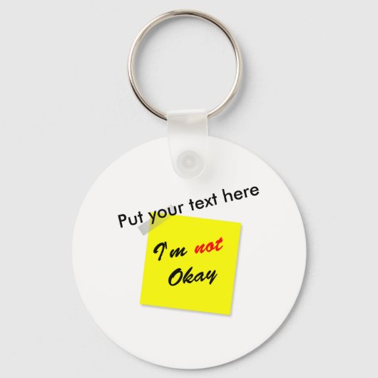 Niet oké sleutelhanger (Voorkant)