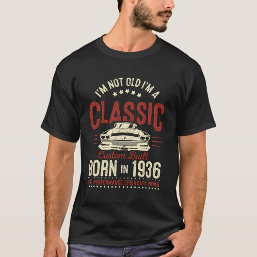 Niet Old Classic 1936  Hot Rod Dad Opa T-shirt (Voorkant)