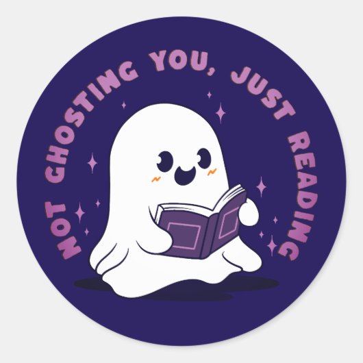 Niet om je te laten zien, alleen om te lezen ronde sticker (Voorkant)