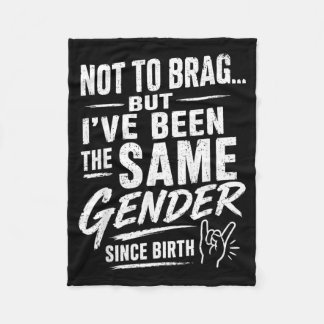 Niet om op te scheppen maar heb sinds geboorte het fleece deken