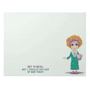 Niet om te brag, maar ik ben vandaag helemaal uit  notitieblok