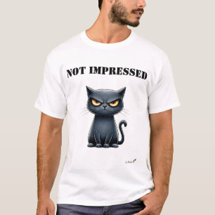 Niet Onder de Indruk Grappige Chagrijnige Kat T-Sh T-shirt